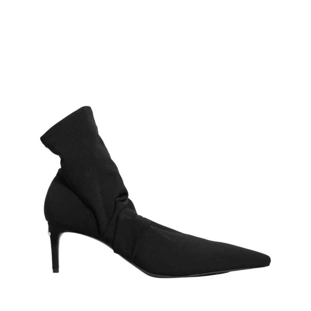 Dolce & Gabbana Black Stretch Socks Heels Ankle Boots Women's Shoes